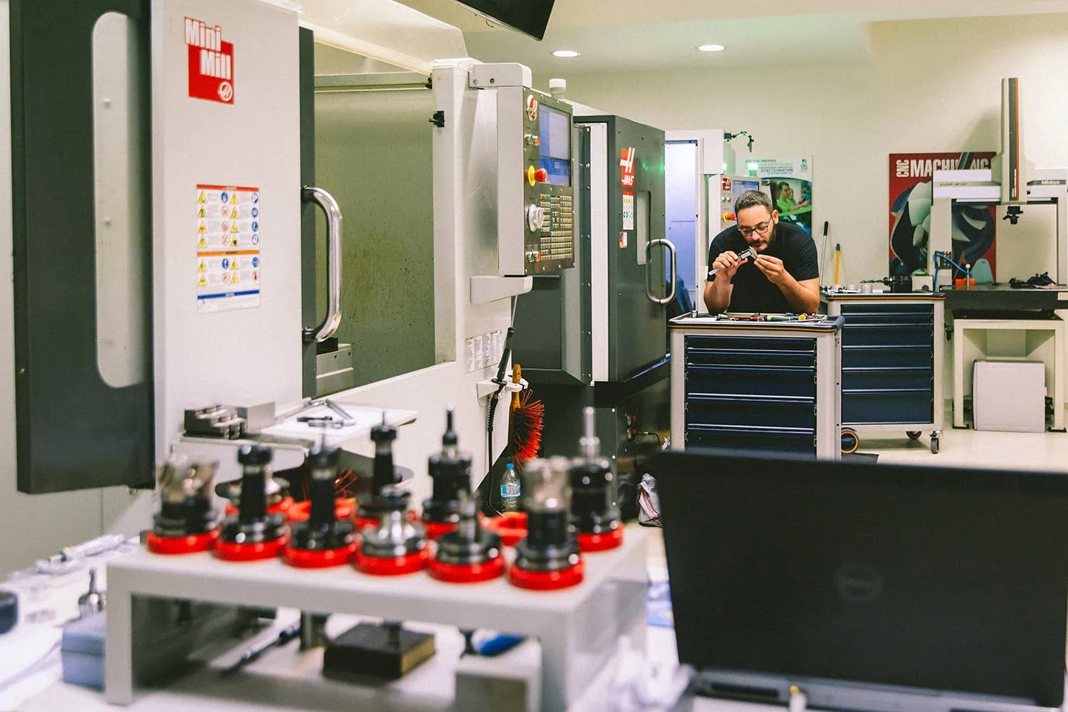 Your staff will be trained in real CNC machines