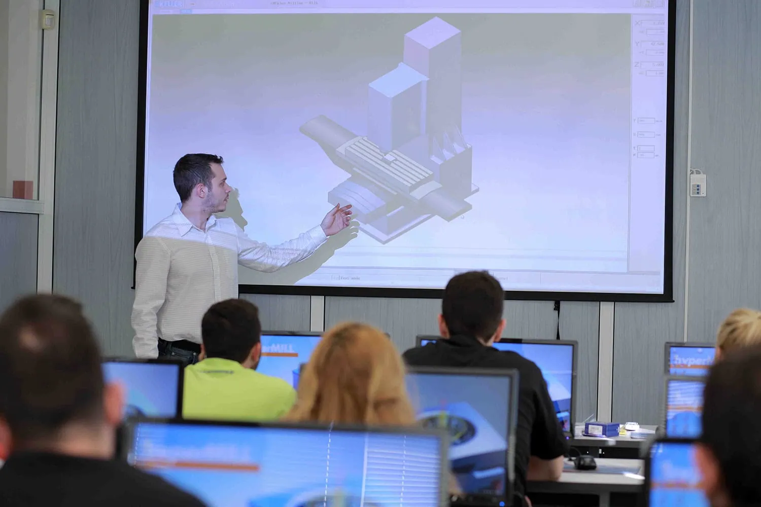 Your staff will be trained in real CNC machines