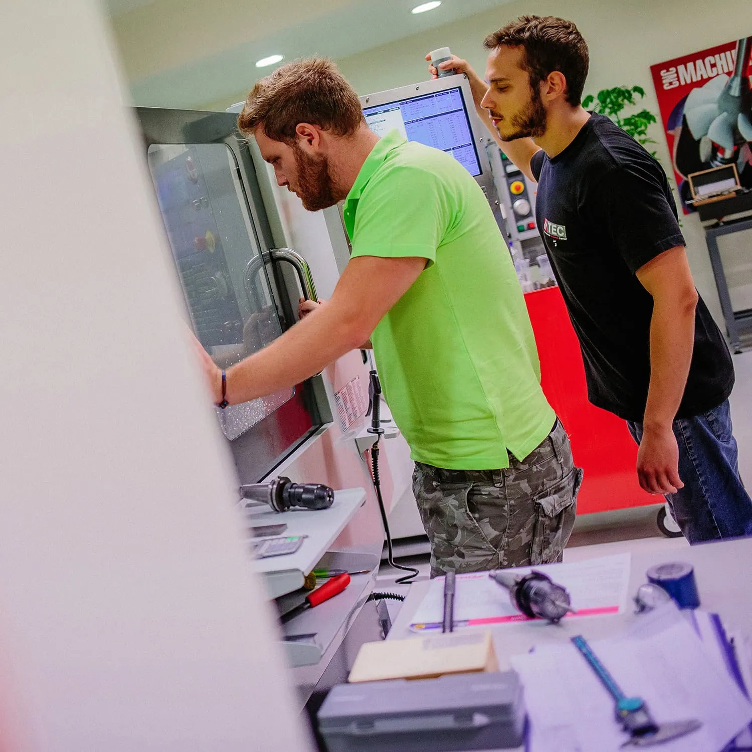 Your staff will be trained in real CNC machines
