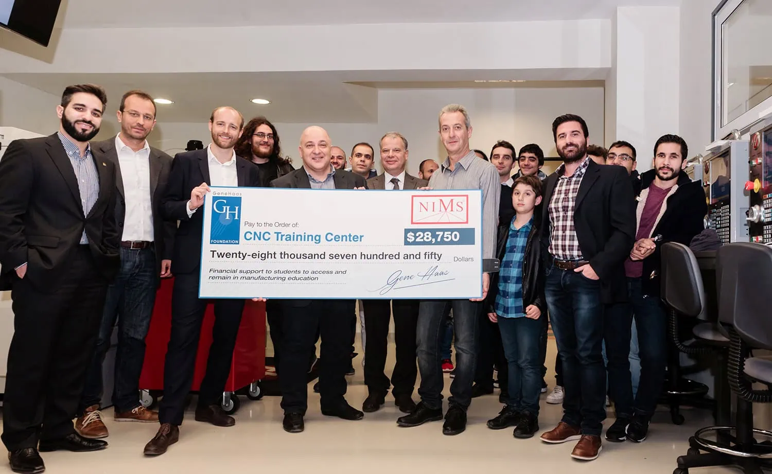 Your staff will be trained in real CNC machines